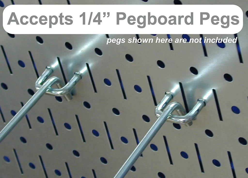 Kitchen Pegboard Organizer Pots and Pans Storage Rack Organization Kit with Grey Pegboard and Black Accessories