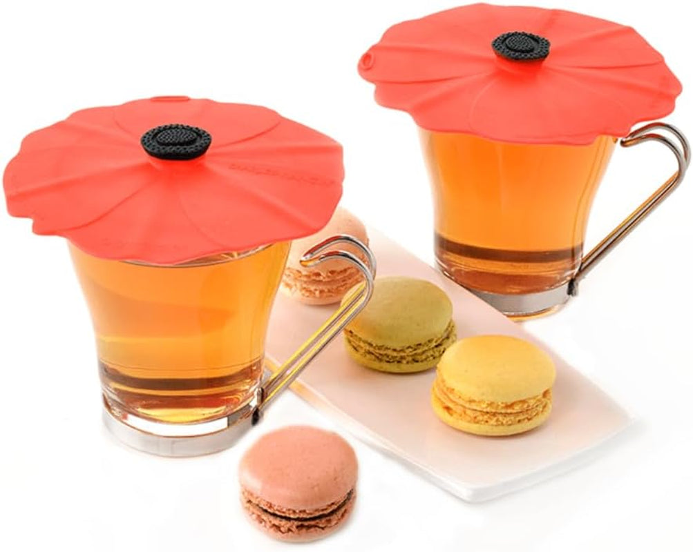 - Poppy Silicone Lid for Food Storage and Cooking - Airtight Seal on Any Smooth Rim Surface - Bpa-Free - Oven, Microwave, Freezer, Stovetop and Dishwasher Safe (Drink Covers)