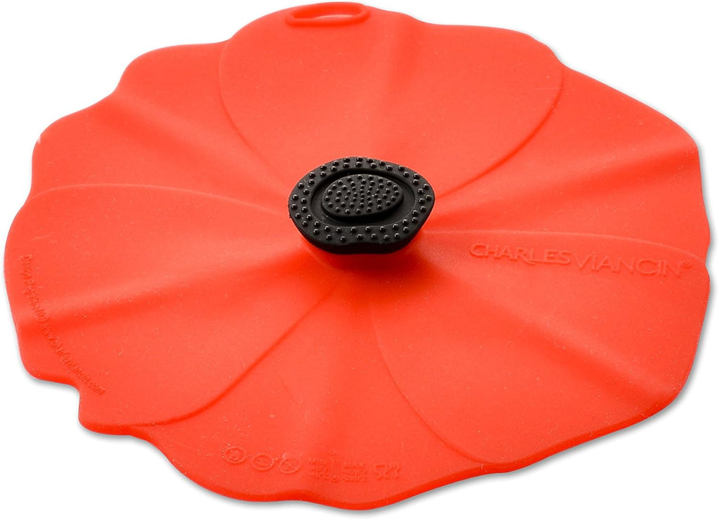 - Poppy Silicone Lid for Food Storage and Cooking - Airtight Seal on Any Smooth Rim Surface - Bpa-Free - Oven, Microwave, Freezer, Stovetop and Dishwasher Safe (Drink Covers)