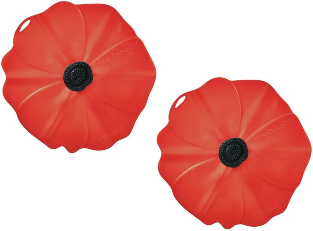 - Poppy Silicone Lid for Food Storage and Cooking - Airtight Seal on Any Smooth Rim Surface - Bpa-Free - Oven, Microwave, Freezer, Stovetop and Dishwasher Safe (Drink Covers)